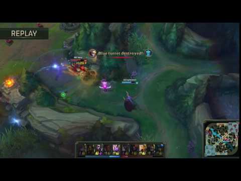 Faker Azir Kill on Aphromoo Soraka SKT vs CLG Finals Game 1 - MSI 2016