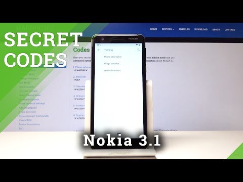Secret Codes Nokia 3.1 - NOKIA Service Mode / Hidden Options