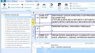 Import pliku PDF z zeskanowanym przedmiarem