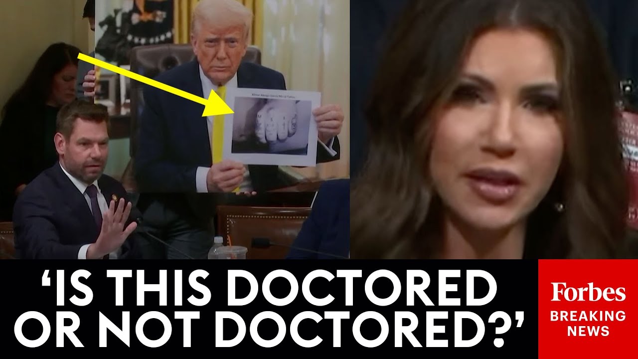 ALMOST UNWATCHABLE: Swalwell Asks Noem Over & Over About Doctored Pic Of Abrego Garcia Trump Pushed