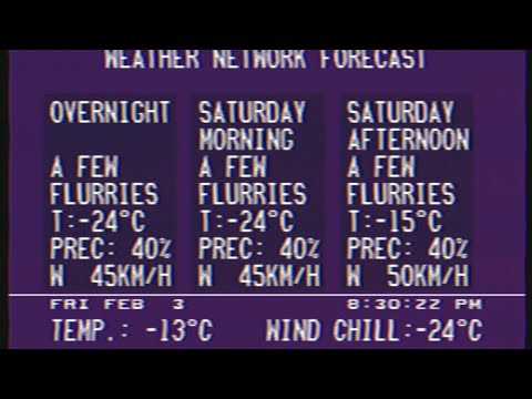 The Weather Network Sydney NS WeatherSTAR 3000 Local forecast February 3 2023