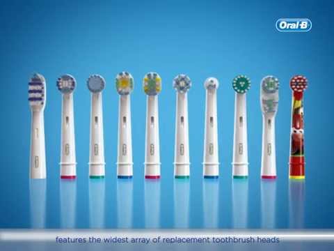 Video Oral-B Precision Clean Replacement Head Electric Toothbrush x2