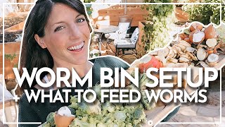 HOW TO SETUP A WORM FARM + WHAT TO FEED WORMS | Vermicomposting | Hey It's A Good Life