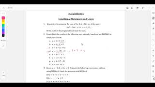 Matlab: Section 4 Conditional Statements Part 1