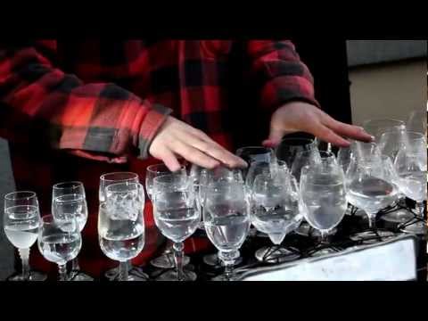 Water Glass Musician in Prague