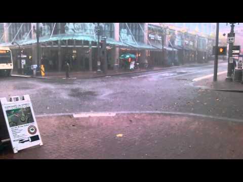 Craziest freak rain storm in , Or!(11/20/2012)