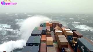 Top 15 Ships In Heavy Sea Storm! Listen To The Noise!