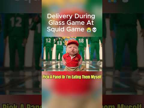 😂 Baby Delivers Fries in squad Game! 🍟| Glass Bridge Chaos #mcdonalds #newbornbaby #funny