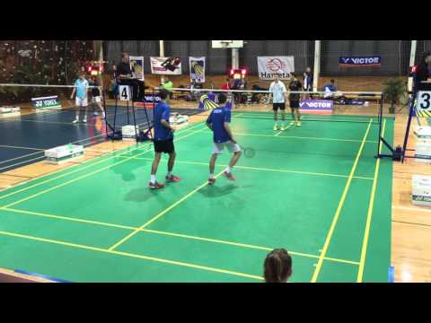 Vojtěch Sebera, David Waller - Petr Beran, Jan Louda 6-21 8-21