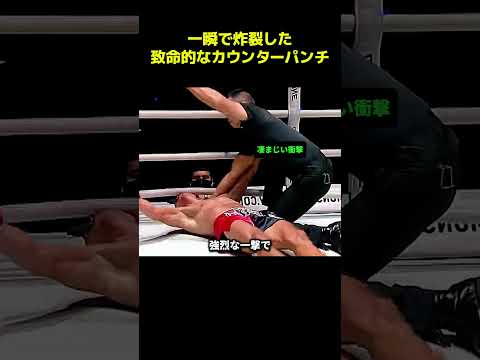 一瞬で炸裂した致命的なカウンターパンチ