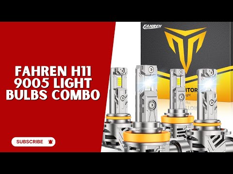 FAHREN H11 9005 Light Bulbs Combo | 60,000LM 6500K Fog/Off-Road