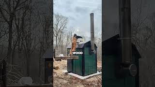 Outdoor wood boiler:the primary winter heating fuel in rural America  #short #wood #knowledge