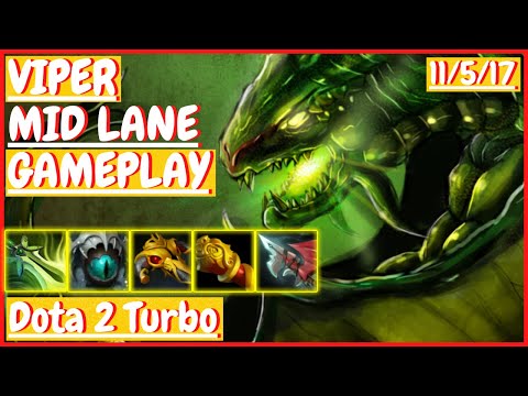 Viper 11/5/17 [MID LANE] [Gameplay DOTA 2 Turbo] 7.31