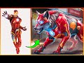 Marvel DC Heroes As Wolves The Wild Avengers Transformation