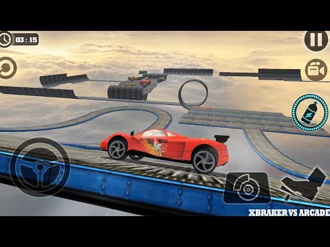 Impossible Stunt Car Tracks 3D | RED CAR Unlocked: Car Driving Impossible Stunts - Android GamePlay