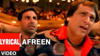 Download lagu Afreen Lyrical Video Song | Bhagam Bhag | Akshay Kumar, Govinda mp3