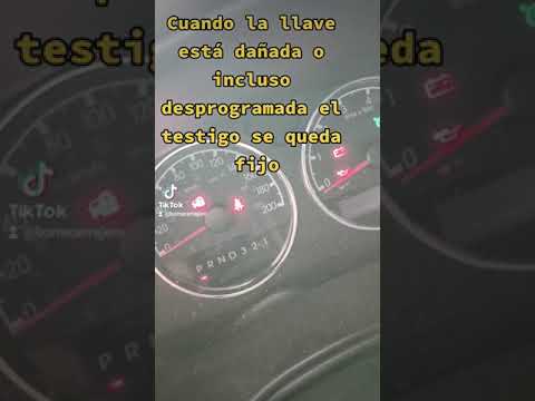 así se comporta el testigo del inmovilizador