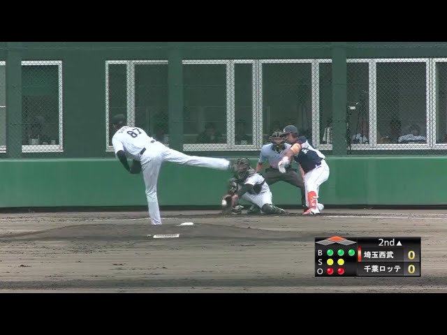 【ファーム】鋭く曲がる!! マリーンズ・シェッパーズが三振奪取!! 2018/8/9 M-L(ファーム)