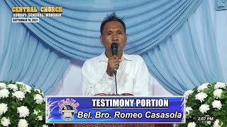 Download Lagu JMCIM | Testimony Portion | Bel. Bro. Romeo Casasola | September 19, 2021 Thumbnail