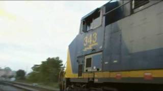 preview picture of video 'CSX Train Hamilton OH with signal change'