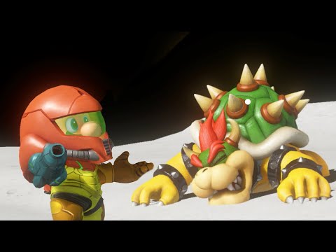 Metroid Suit Mario VS Bowser - Super Mario Odyssey