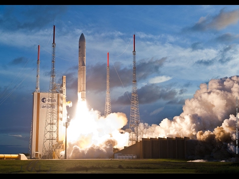 Ariane 5 Flight VA235 SKY Brasil-1 and Telkom 3S Launch