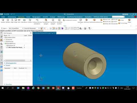 CAD NX Administration Bohrung Schraubenfreiraumbohrung