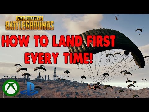 HOW TO LAND FAST & FIRST EVERYTIME! - PUBG XBOX/PS4 TIPS & TRICKS PARACHUTE GUIDE!