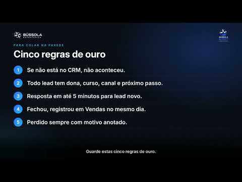 Erros comuns e regras de ouro