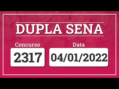 Capa de DUPLA SENA 2317