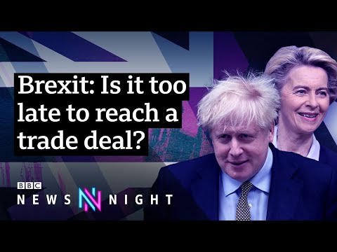 英國離 "脫歐 "後的貿易協議有多近？- BBC新聞之夜 (How close is the UK to a post-Brexit trade deal? - BBC Newsnight)