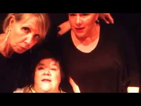 Efter premiären på Motherfuckers på Lund Comedy Festival. Anneli Abrahamsson och Malin Appeltofft