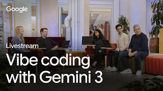 Vibe coding with Gemini 3 launch | Livestream