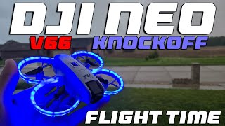 $30 DJI Neo Knockoff V66 Drone | How Long Will it Fly??