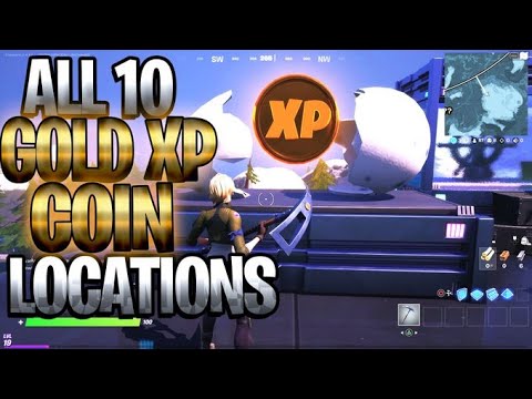 SEASON 4 ALL 10 GOLD XP LOCATIONS  (GOLD IS THE GREATEST PUNCHCARD - How To Get Over 220,000 XP!)