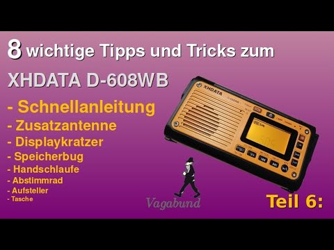 8 wichtige Tipps und Tricks zum XHDATA D-608WB