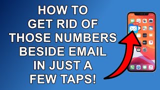 How to get rid of the unread E-mail numbers from your Email Icon on your iPhone or iPad