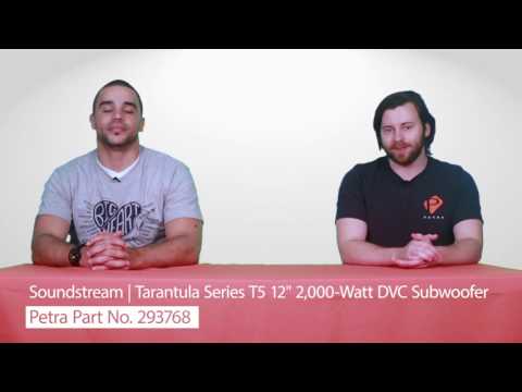 Soundstream T5.122 Tarantula Series T5 12" 2,000-Watt DVC Subwoofer