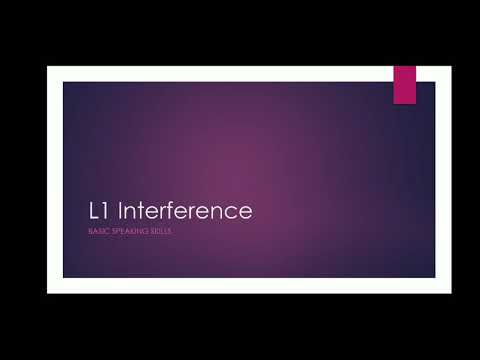 L1 Interference | Add on Course | Basic Speaking skills