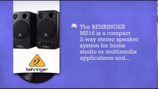 Video thumbnail for Behringer Monitor Speakers MS16 - DJkit.com by djkit®