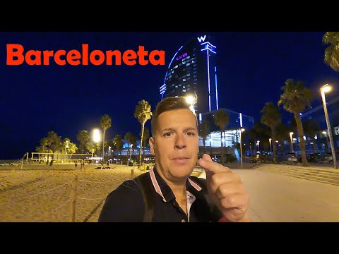 Evening Walk from Vila Olímpica del Poblenou to Barceloneta Beach!