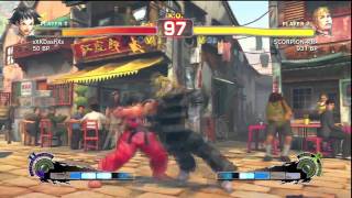 Super Street Fighter 4 Cody Vs Makoto Online [HD]