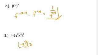 The Power Rule and Negative Exponents