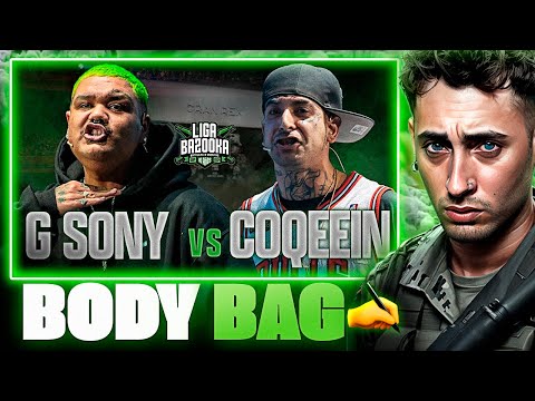 BODY BAG ✍️ BLON REACCIONA A G-SONY VS COQEEIN MONTANA #ligabazooka