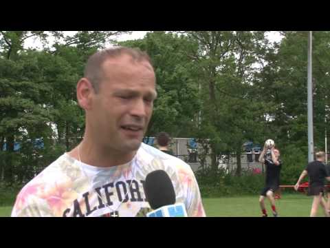 Korfbalwedstrijd Stormvogels tegen HBC (29-05-16)