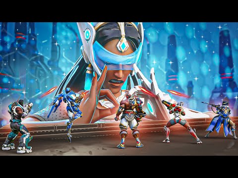 1 BUFFED Top 500 SYMMETRA vs 5 Bronze Players - Who wins?! (Overwatch 2)