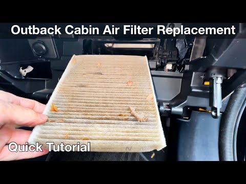 2021 Subaru Outback How to replace the cabin air filter 2020 2022