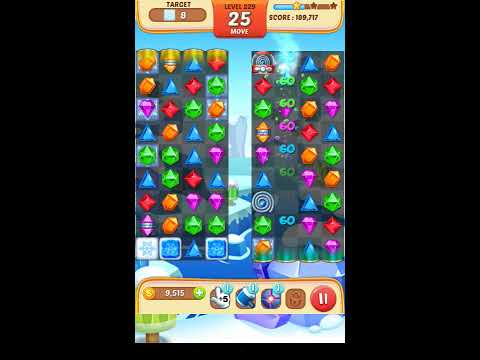 Jewel Match King Level 229 - Walkthrough ( No Booster )