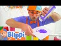 Learn Colors And Paint Art Blippi Kids Playground Educational Videos For Kids
