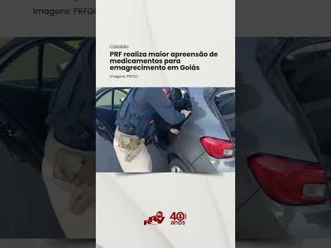 PRF realiza maior apreensão de medicamentos para emagrecimento em Goiás
